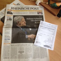 Rheinische Post mit Zeitungsbegleitheft